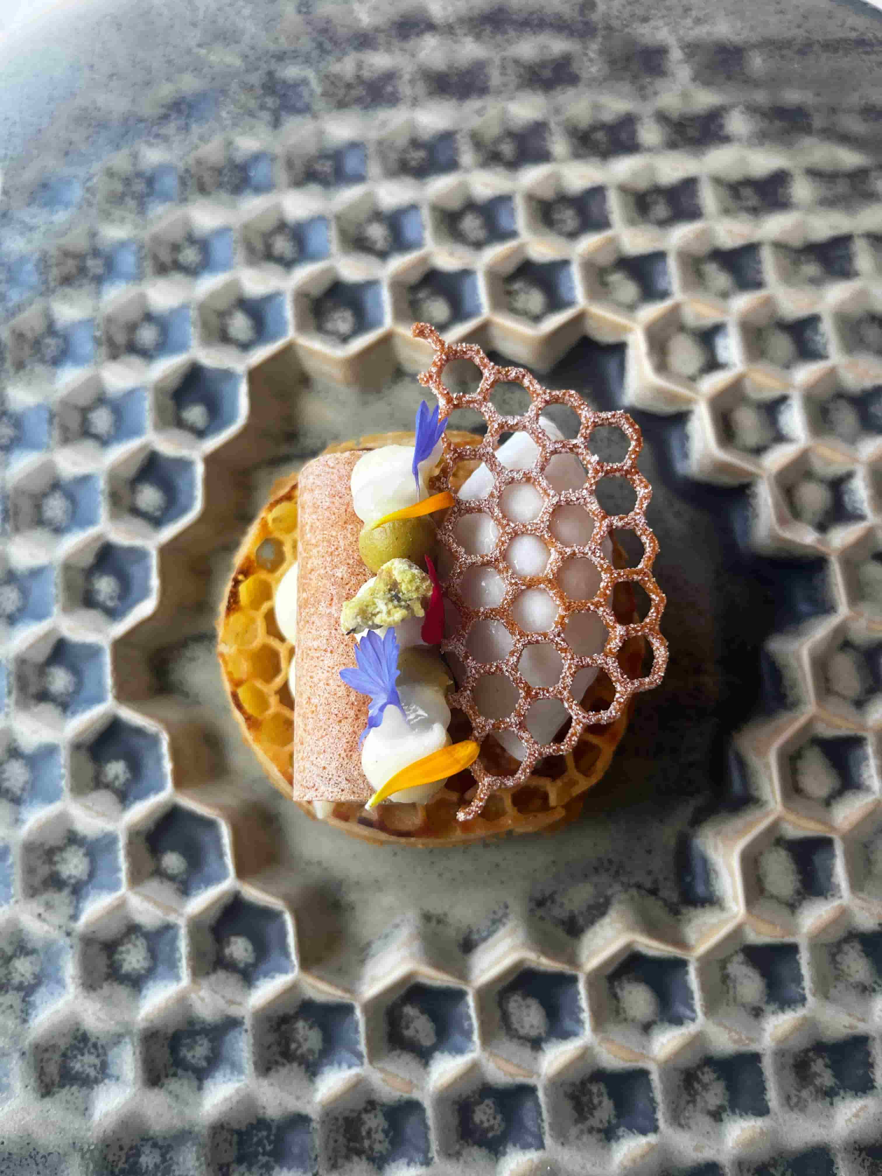 The honeycomb-inspired dessert