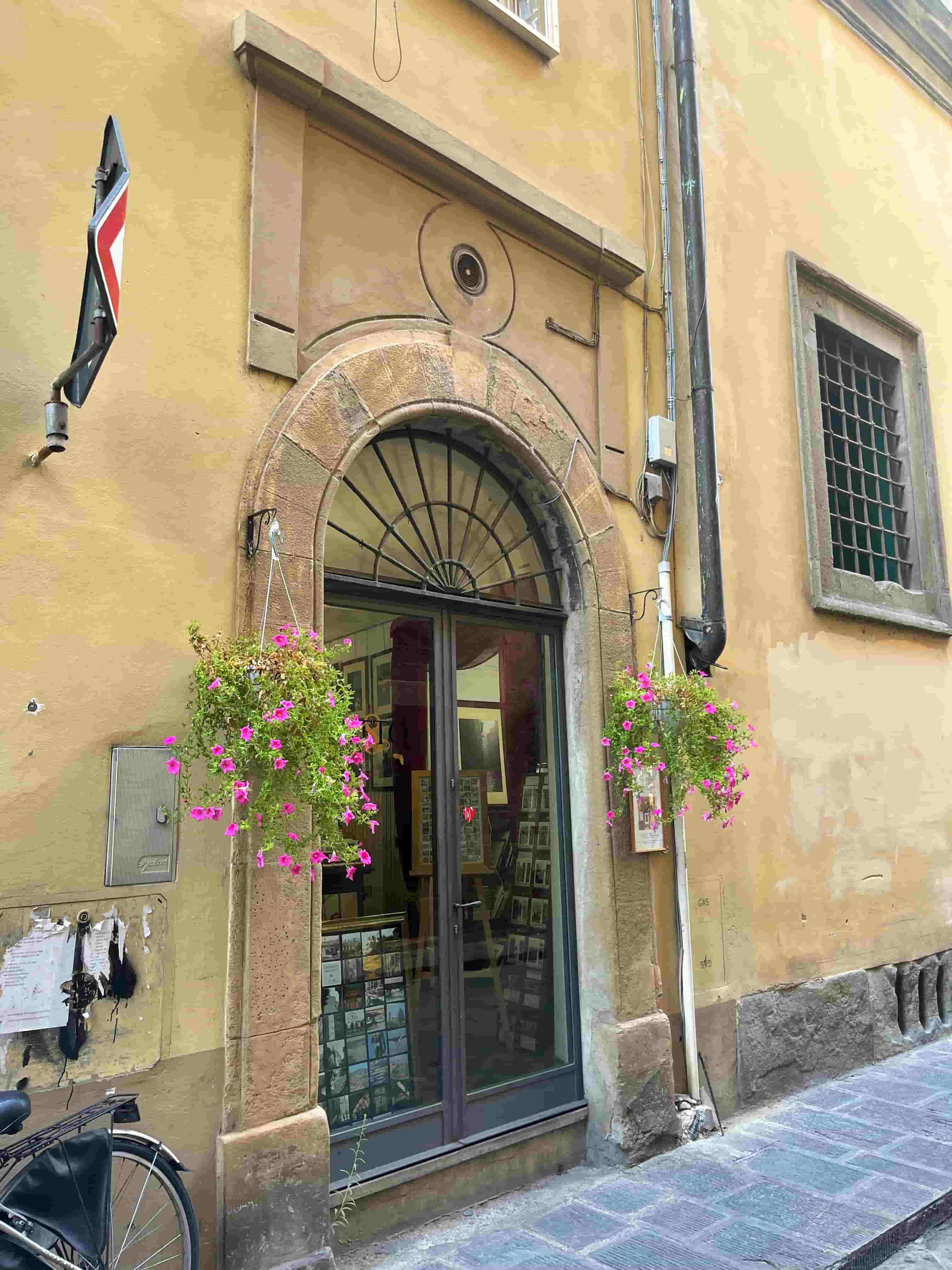Beautiful buildings around Oltrarno Florence Italy