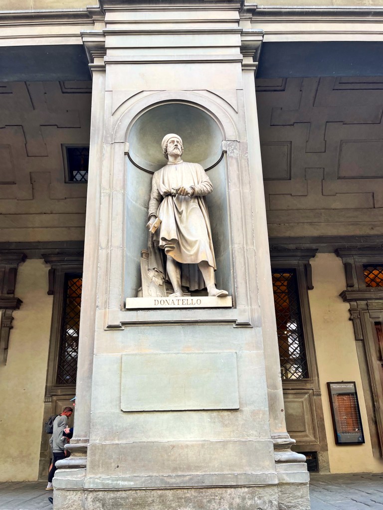 Outside the Uffizi Gallery