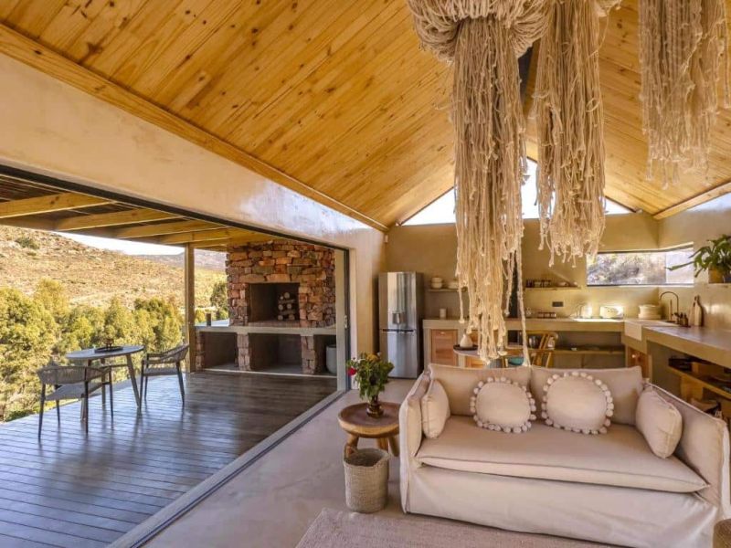 Living room with Balinese style elements