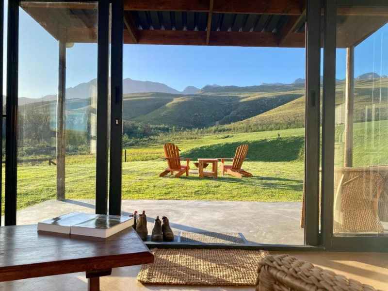 Views of the rolling hills from inside out
