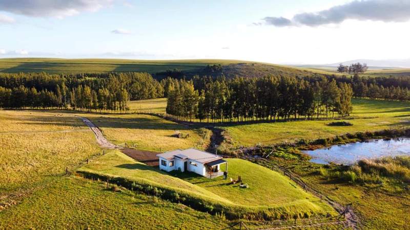 Bird eye's view of the pet friendly holiday accommodation western cape